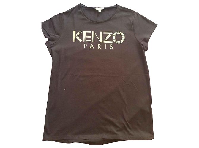 Maglietta Kenzo blu navy in cotone bambina
