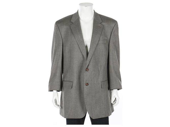 Giacca Ralph Lauren in lana beige e grigia Grigio