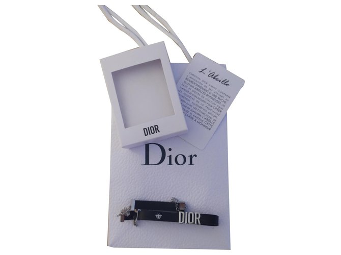 Dior Biene Armband Schwarz Metall  ref.143747