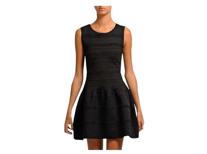 Maje dress model Diva Black Polyester  ref.143859