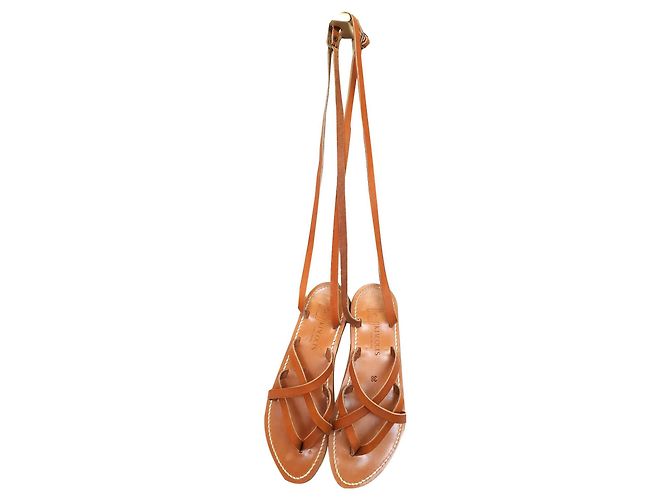 K Jacques Zenobia Beige Pelle
