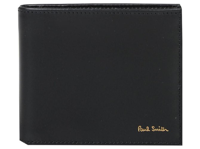 Paul Smith Brieftasche neu Schwarz Leder  ref.143885