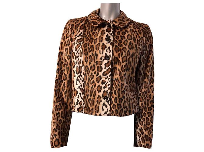 Moschino Cheap And Chic Giacca con stampa leopardata
