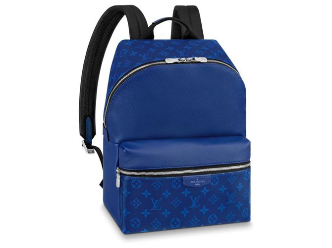 Louis Vuitton mochila nuevo Azul Cuero  ref.143949