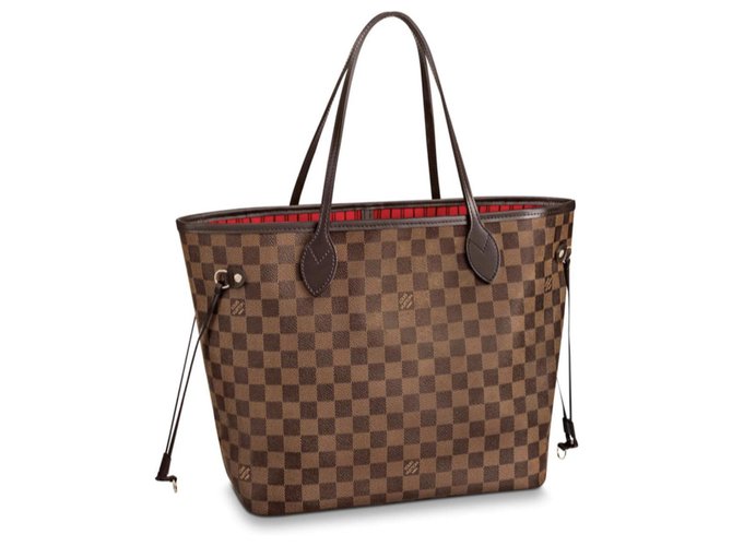 Louis Vuitton Bolsa Neverfull Marrom  ref.144037