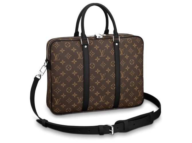 Louis Vuitton LV Carryall PM Brown Leather ref.566102 - Joli Closet