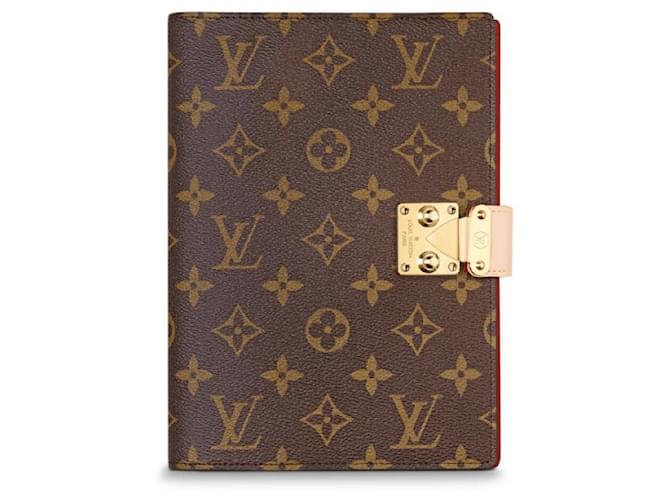 Louis Vuitton notebook novo Marrom Couro  ref.144127