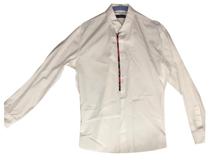 Dsquared2 Shirts White Cotton  ref.144212