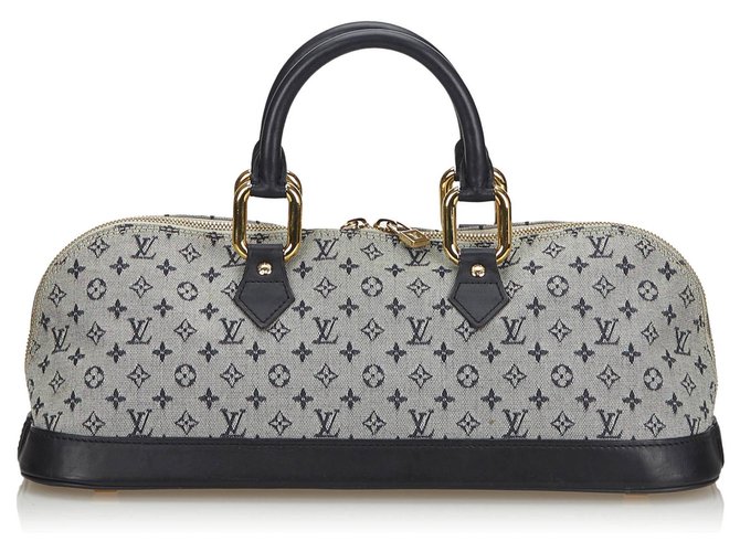 Louis Vuitton Mini Monogram Alma Long Blue