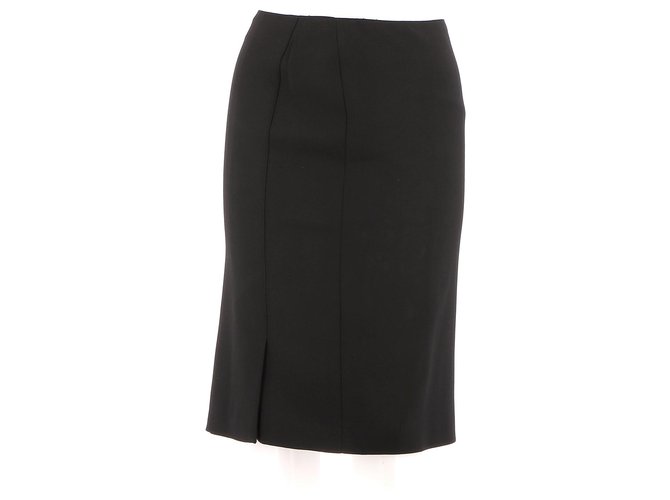 Valentino Skirt suit Black Wool  ref.144329