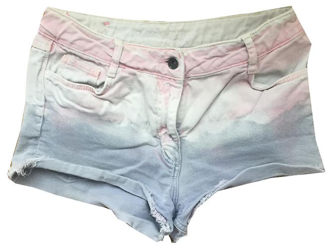 Shorts Sandro Mini Efeito Lavagem Algodão