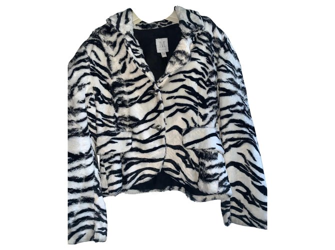 Autre Marque Girl Coats outerwear Zebra print  ref.144403