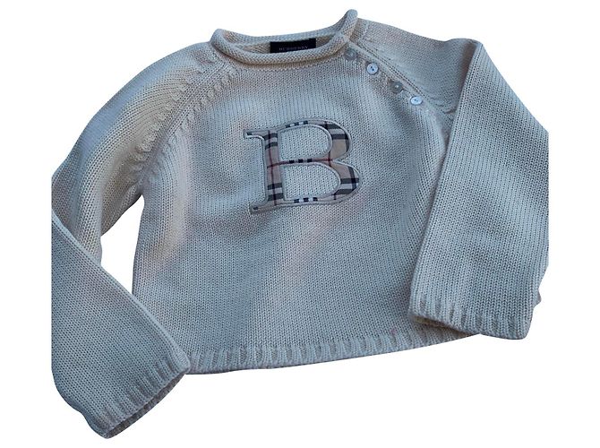 Burberry-Pullover Aus weiß Wolle