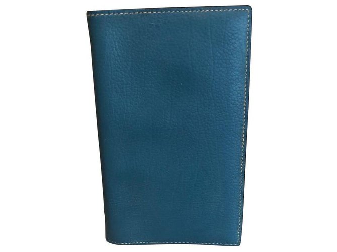 Hermès Hermes Blue Leather  ref.144421