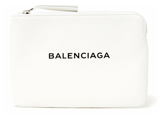 Balenciaga EVERYDAY SHOPPING M Cuir Blanc  ref.144430