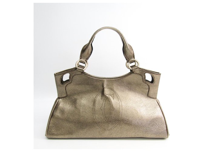 Cartier Gold Marcello SM Leather Handbag Golden Goatskin  ref.144468