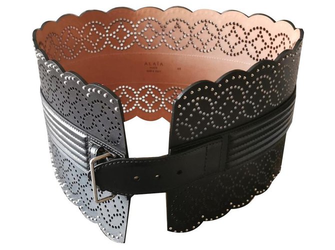 Alaïa Belts Black Leather  ref.144528