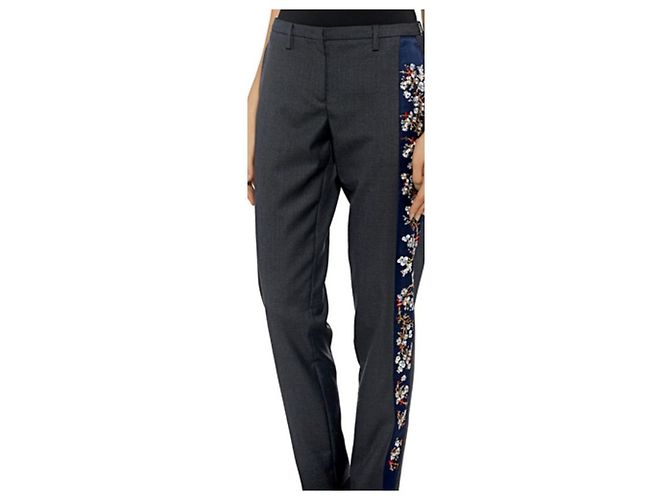 Calça de lã cinza No 21