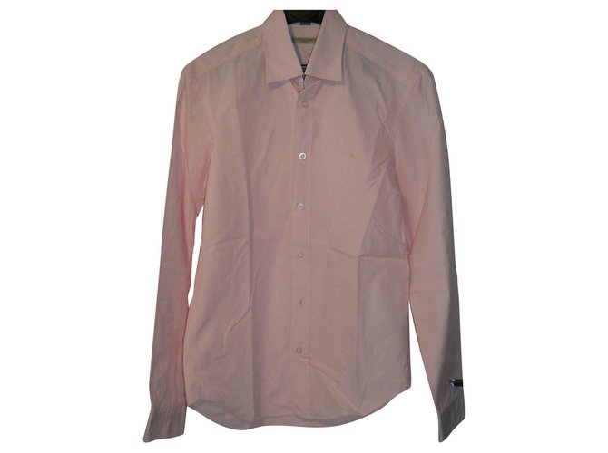 Burberry Brit Shirts Pink Cotton  ref.144597