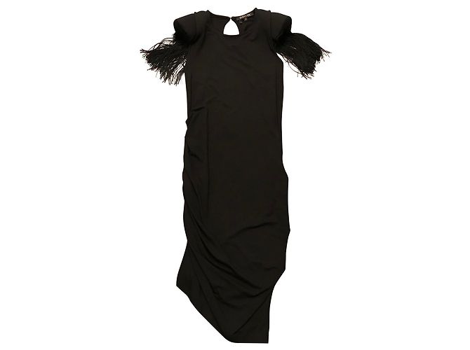 Vestido negro Patrizia Pepe de viscosa