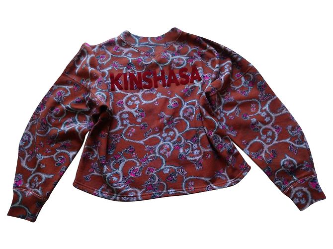 Isabel Marant Etoile Kinshasa Sweatshirt Ocker Baumwolle Hellbraun