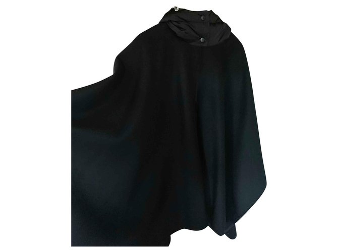 Moncler mantle Black Wool  ref.144692