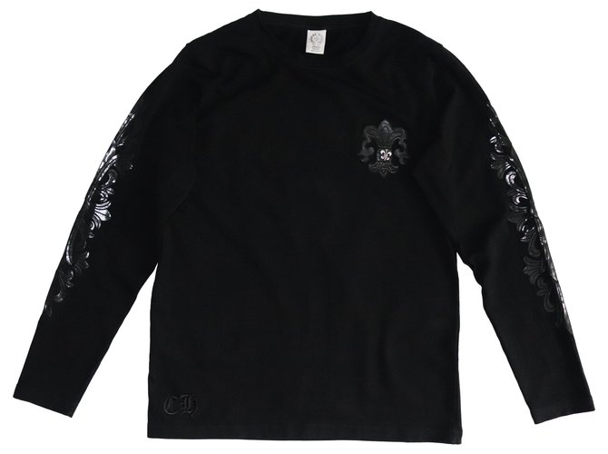 Chrome Hearts Sweaters Black Cotton  ref.144697