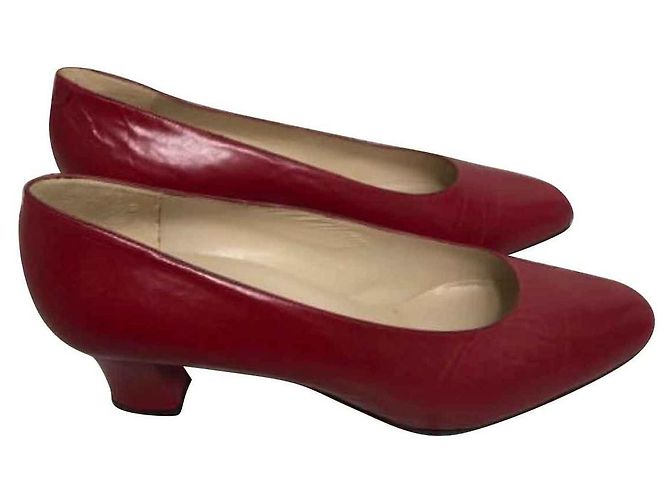 Décolleté Minelli T in pelle rossa Rosso