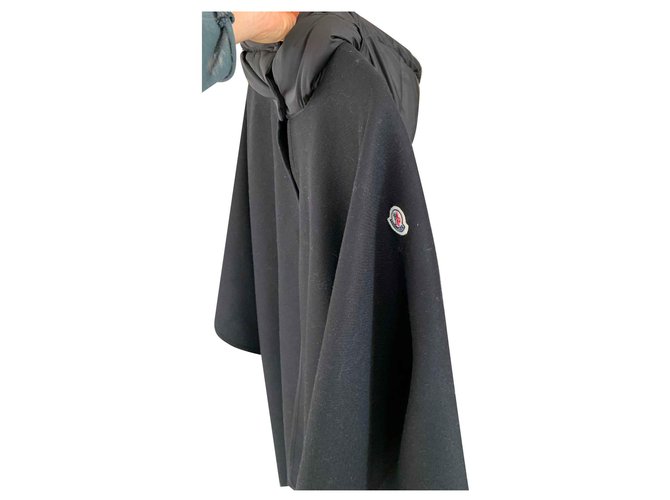 Moncler mantle Black Wool  ref.144709