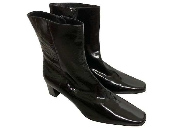Autre Marque Botines Lario de charol negro Talla 40