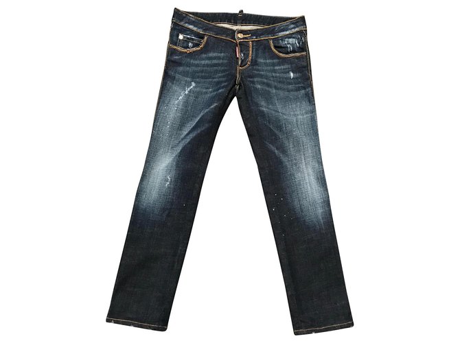 Dsquared2 jeans Coton Elasthane Bleu  ref.144755