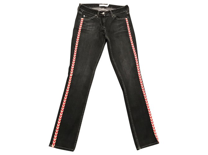 Isabel Marant Etoile jeans Coton Elasthane Gris  ref.144758