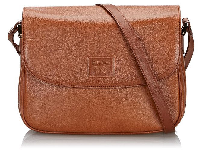Burberry Brown Leather Crossbody Bag  ref.144791