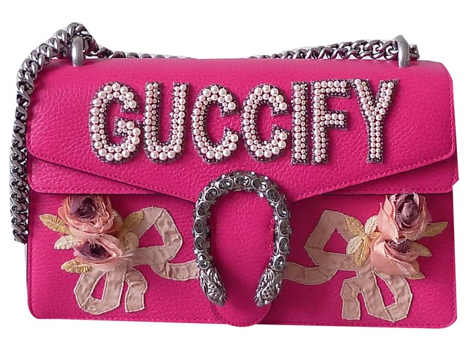 GUCCI DIONYSUS GUCCIFY LIMITED EDITION Pink Leather  ref.145051