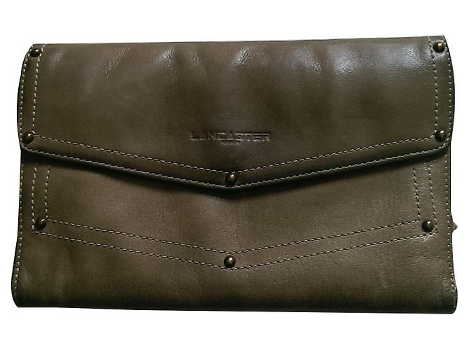 Autre Marque Lancaster Leder Geldbörse Beige