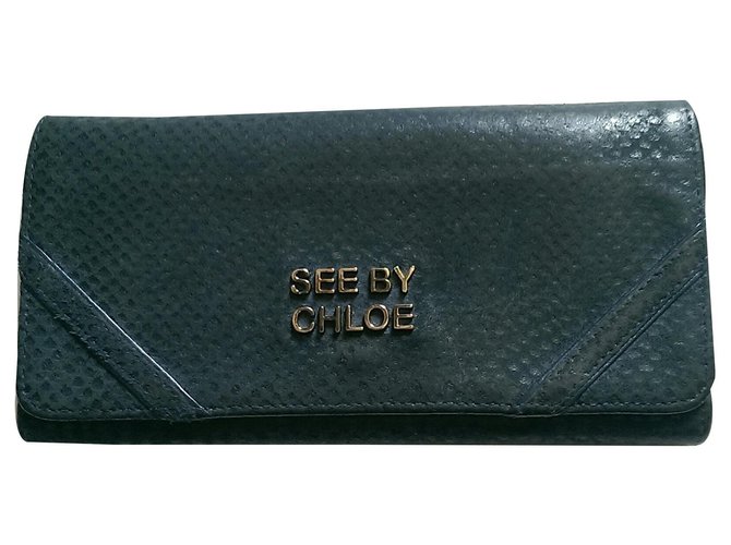 See by Chloé Wallets Blue Leather  ref.145082