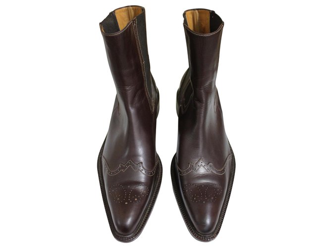 Trickers Botte Tricker’s London Country Cuir Marron  ref.145117