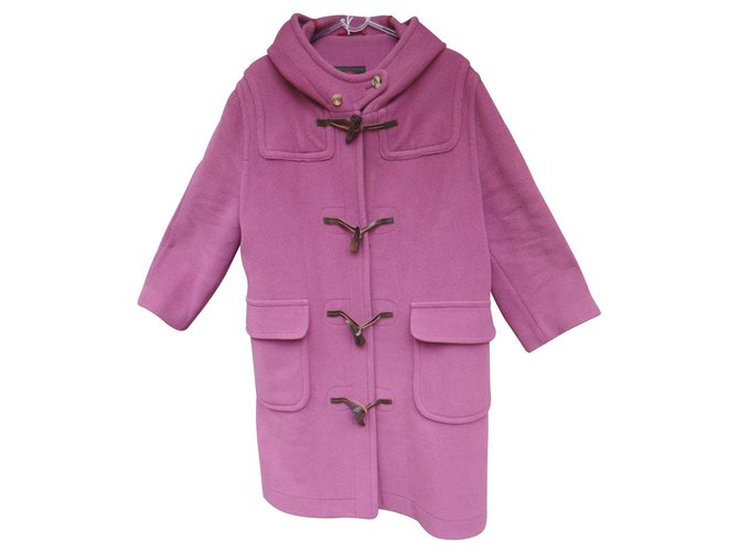 Duffle coat rose online femme