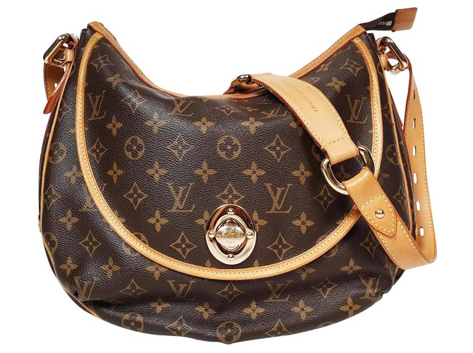 Louis Vuitton Handbags Brown Cloth  ref.145167
