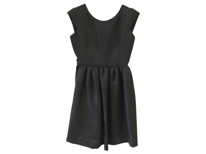 Balenciaga black silk dress IT40  ref.145171