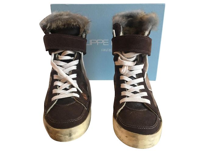 Philippe Model Philippe Sneakers Braun Leder