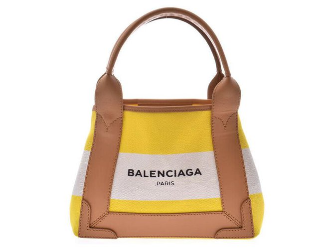 Balenciaga Cabas S Yellow Cloth  ref.145209