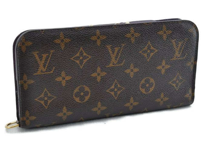 Louis Vuitton Zippy Wallet Brown Cloth  ref.145233