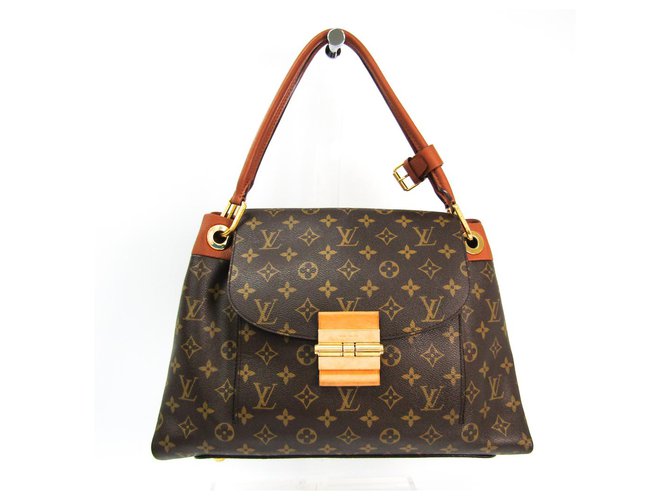 Louis Vuitton Brown Monogram Olympe Leather Cloth ref.145288