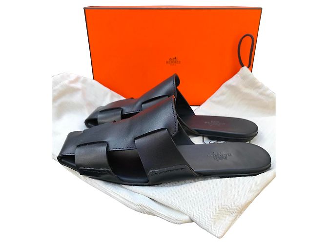 Hermès Mules Black