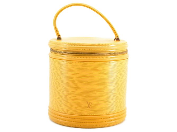 Louis Vuitton Cannes Yellow Leather  ref.145343