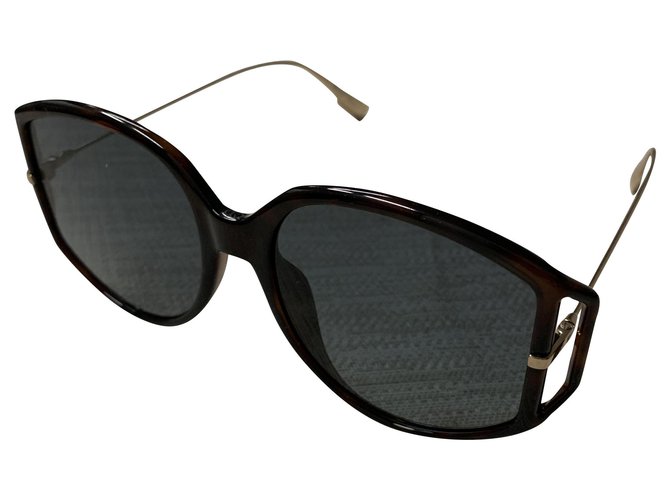 Dior direction 2 sunglasses Brown Golden Metal  ref.145349