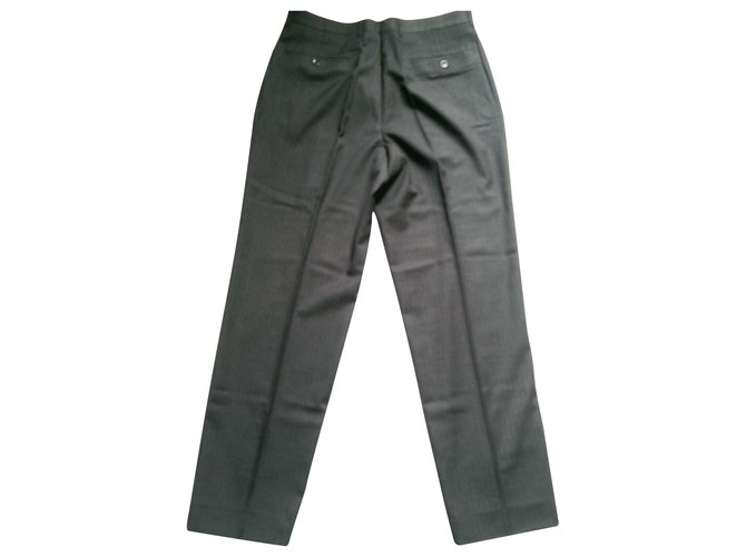 Giorgio Armani Pants Grey Wool  ref.145363