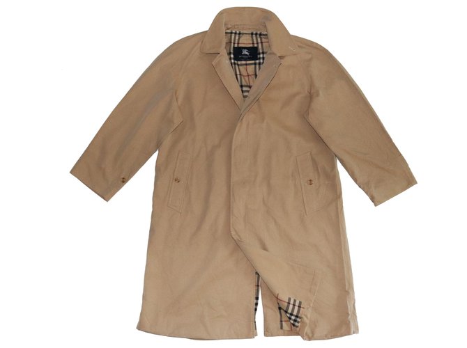 Burberry Men Coats Outerwear Brown Cotton  ref.145402