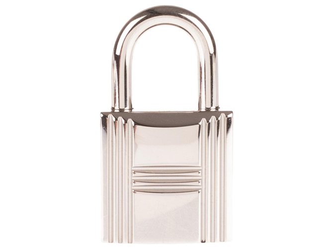 Hermès Palladié locks silver for Birkin or kelly bags, new condition with 2 keys and original pouch! Silvery Steel  ref.145408